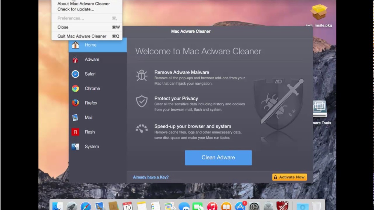 Advanced Mac Cleaner Ads Remove Chrome
